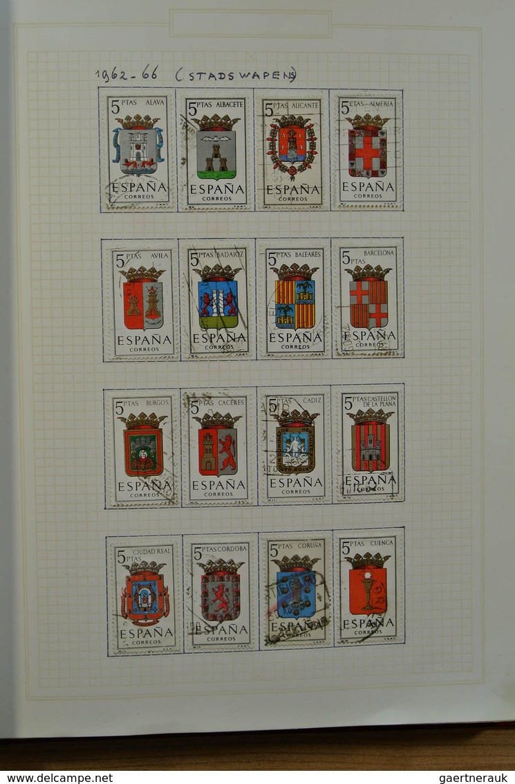 28275 Spanien: 1949-1973. Well filled, mint hinged and used collection Spain 1949-1973 in blanc album. Col