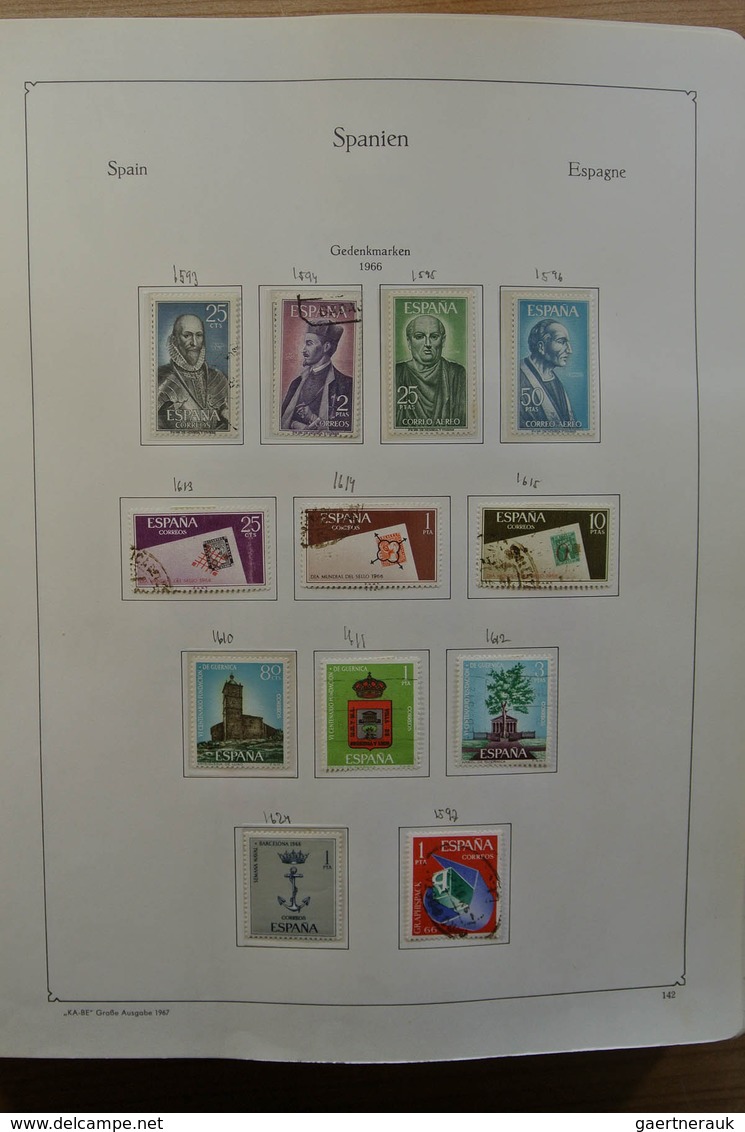 28279 Spanien: 1960-2000. Slightly Messy, MNH And Used Collection Spain 1960-2000 In Kabe And Schaubek Alb - Oblitérés