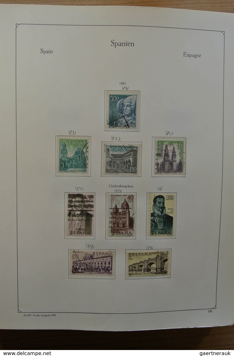 28279 Spanien: 1960-2000. Slightly messy, MNH and used collection Spain 1960-2000 in Kabe and Schaubek alb