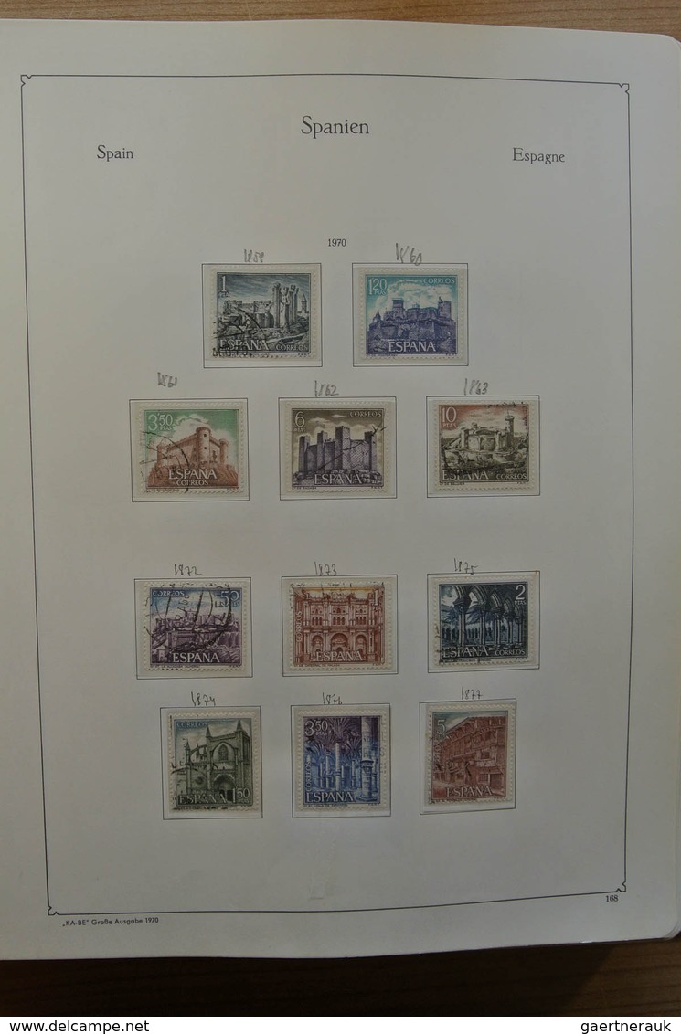 28279 Spanien: 1960-2000. Slightly messy, MNH and used collection Spain 1960-2000 in Kabe and Schaubek alb