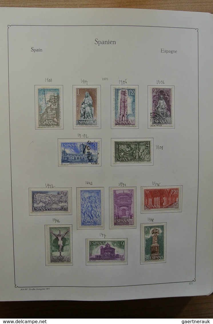 28279 Spanien: 1960-2000. Slightly messy, MNH and used collection Spain 1960-2000 in Kabe and Schaubek alb