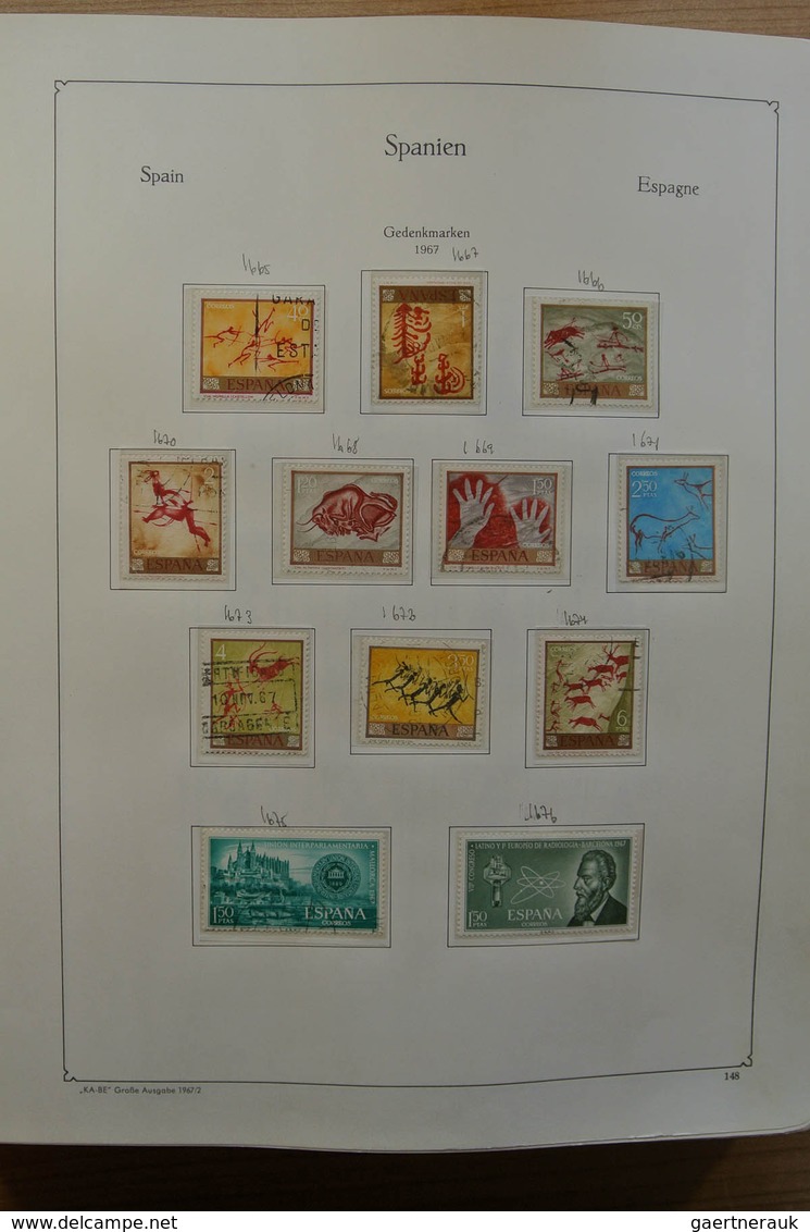 28279 Spanien: 1960-2000. Slightly messy, MNH and used collection Spain 1960-2000 in Kabe and Schaubek alb