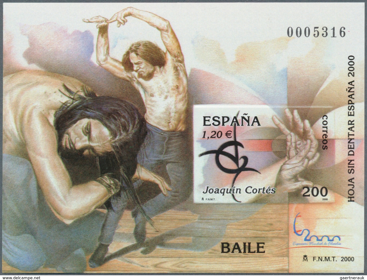 28287 Spanien: 2000. Espana 2000 Intl. Philatelic Exhibition - Set of 11 imperforate souvenir sheets overp