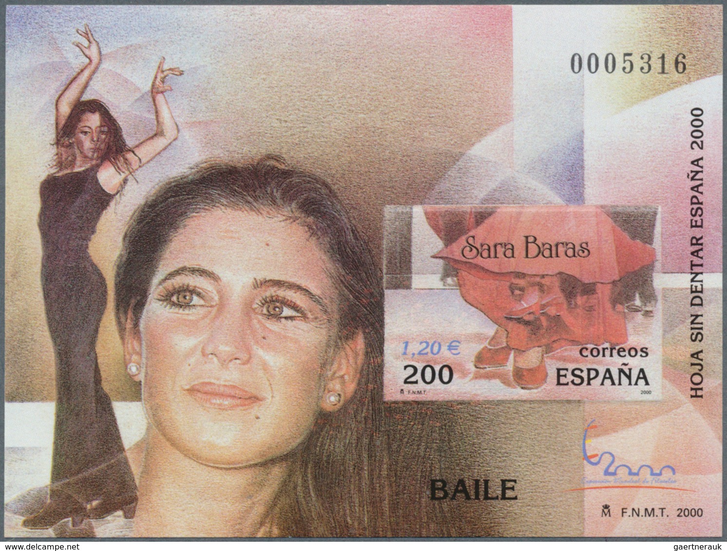 28287 Spanien: 2000. Espana 2000 Intl. Philatelic Exhibition - Set of 11 imperforate souvenir sheets overp