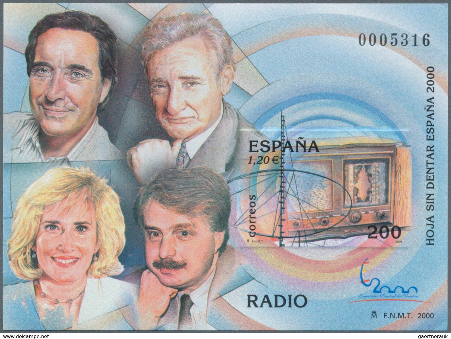 28287 Spanien: 2000. Espana 2000 Intl. Philatelic Exhibition - Set of 11 imperforate souvenir sheets overp