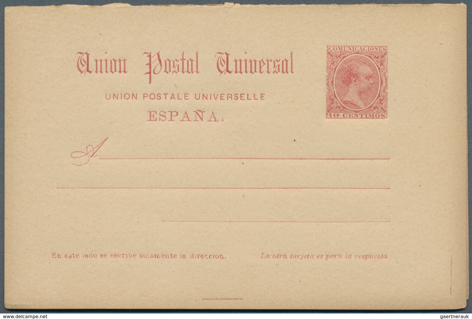 28309 Spanien - Ganzsachen: 1890/1893, Posten Von 1077 Ganzsachenkarten, Gebraucht Und/oder Ungebraucht, D - 1850-1931