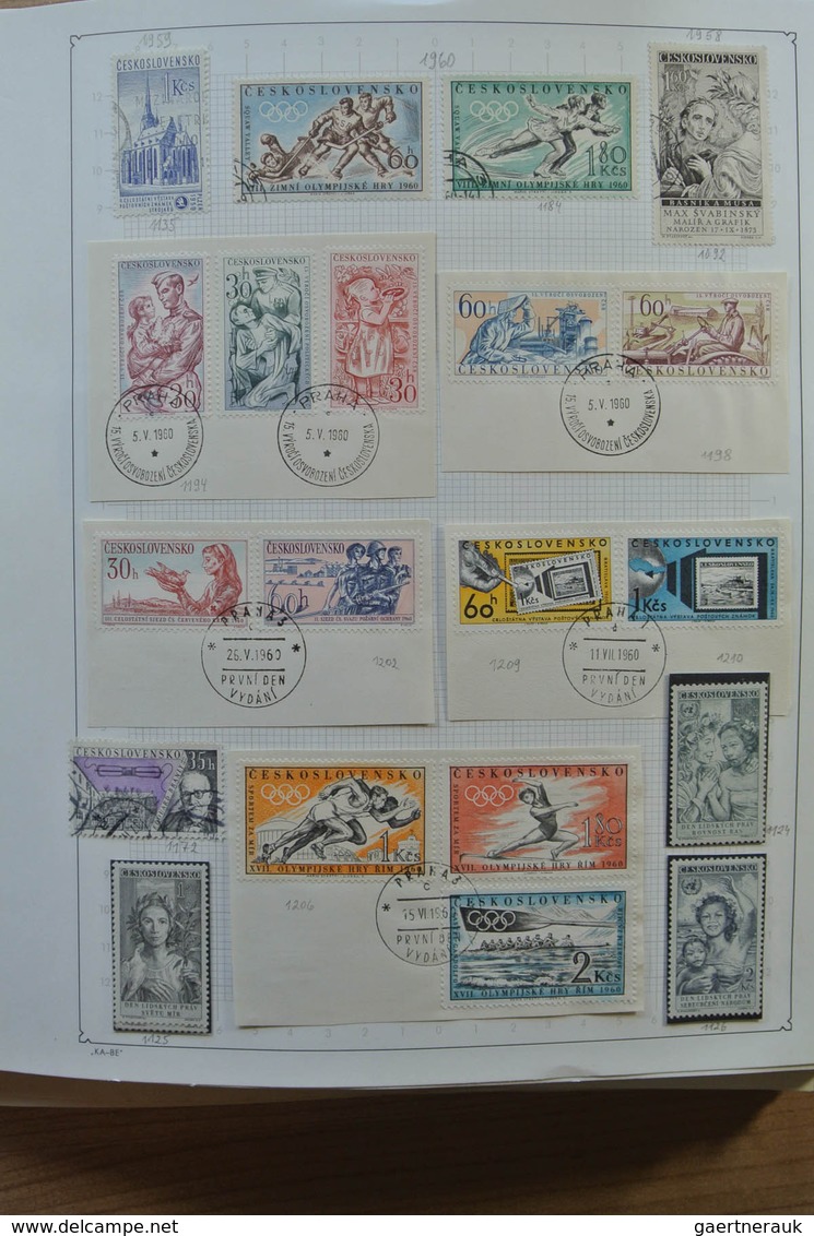 28327 Tschechoslowakei: 1918-2005. Extensive MNH, mint hinged and used collection Czechoslovakia 1918-2005