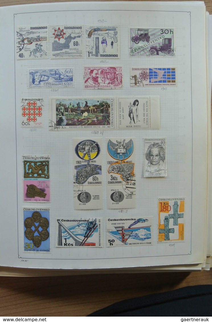 28327 Tschechoslowakei: 1918-2005. Extensive MNH, mint hinged and used collection Czechoslovakia 1918-2005