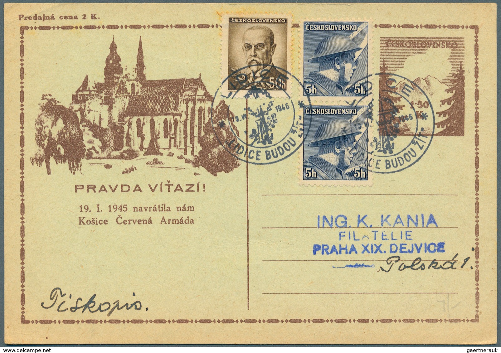 28332 Tschechoslowakei: 1945 - 1997, Schönes Lot Von über 130 Belegen Dabei Sehr Viele Serien Von Bildpost - Brieven En Documenten