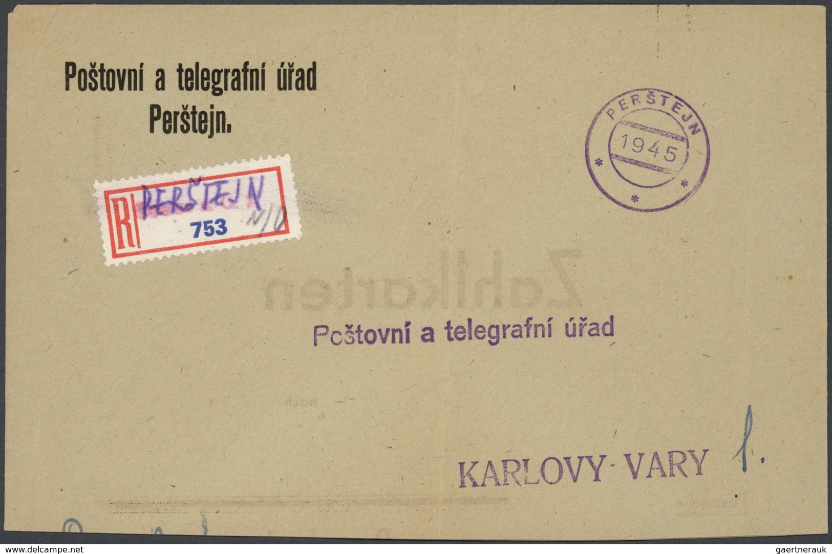 28343 Tschechoslowakei - Stempel: 1945, PROVISONAL POSTMARKS, Collection Of More Than 190 Covers/cards (co - Autres & Non Classés