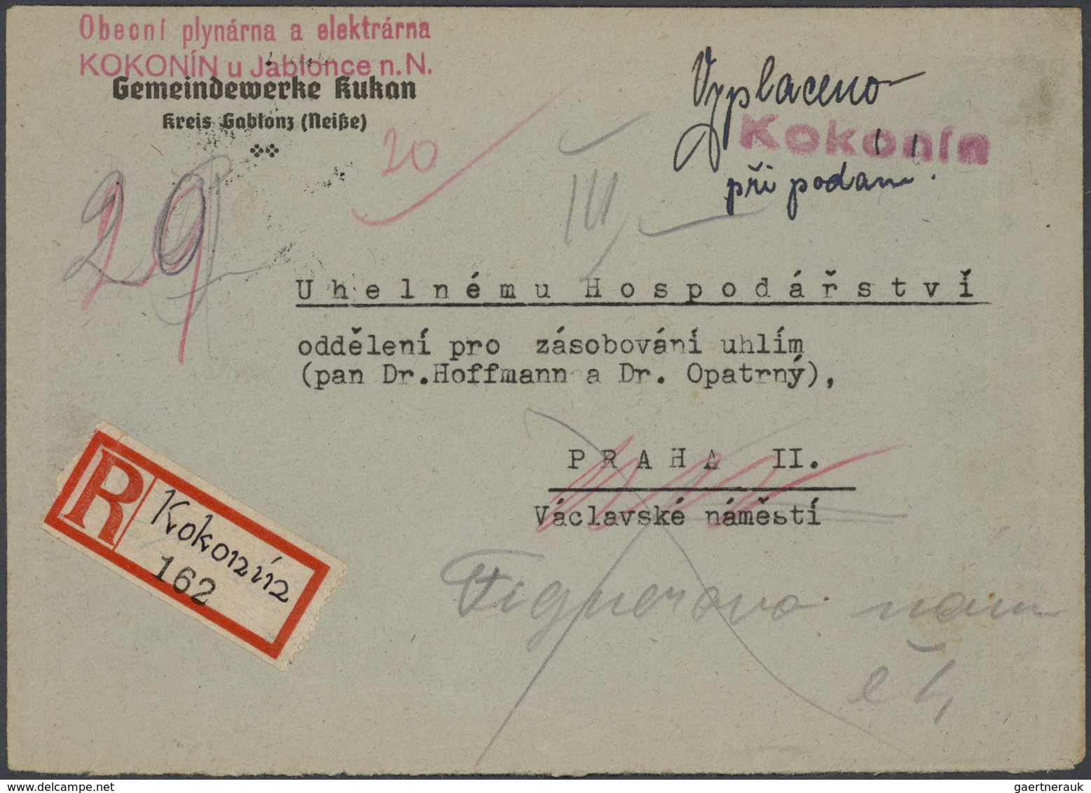 28343 Tschechoslowakei - Stempel: 1945, PROVISONAL POSTMARKS, collection of more than 190 covers/cards (co