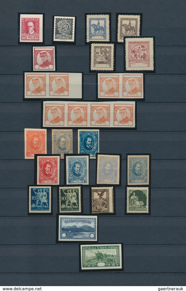 28345 Tschechoslowakei - Besonderheiten: 1925/1945 (ca.), Collection Of Apprx. 210 Essais Of Not Realised - Autres & Non Classés