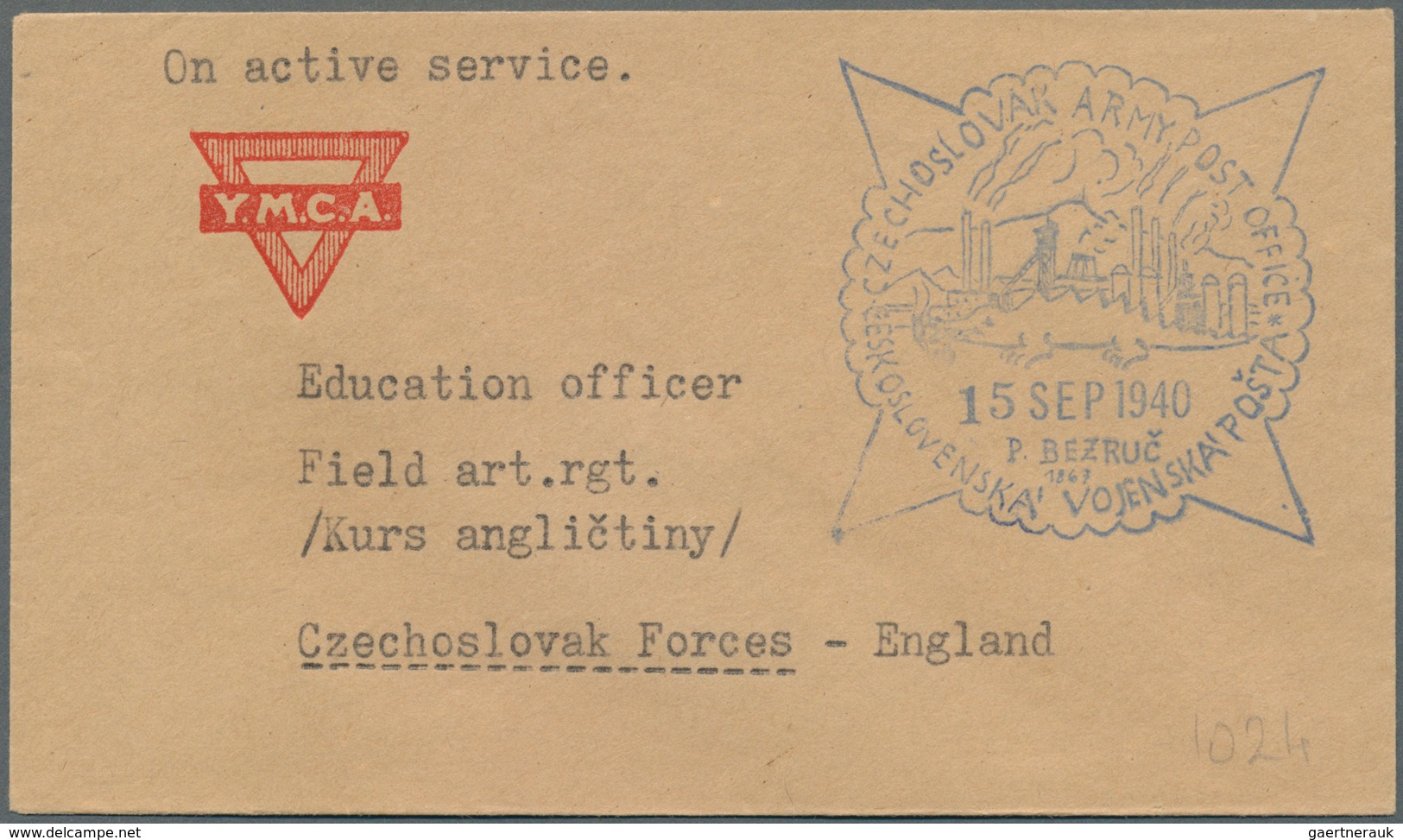 28346 Tschechoslowakei - Besonderheiten: 1940/1945, WW II - CZECH FORCES IN GB/FRANCE, collection of apprx