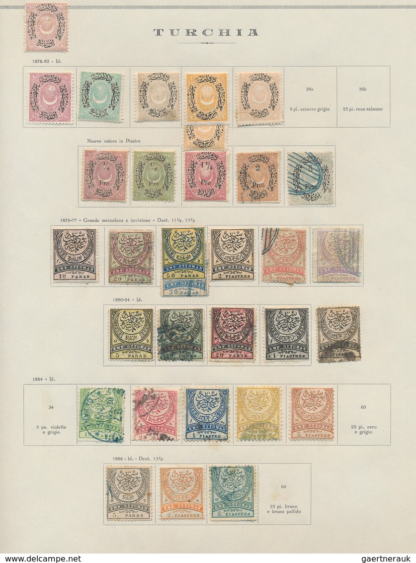 28348 Türkei: 1859/1946, Mint And Used Collection On Album Pages, From 1st Issue With Plenty Of Interestin - Lettres & Documents