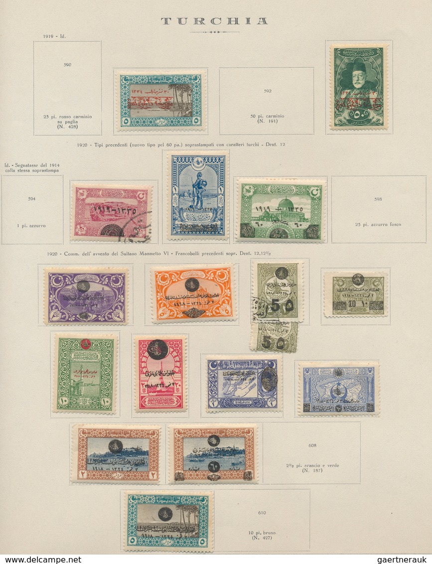 28348 Türkei: 1859/1946, mint and used collection on album pages, from 1st issue with plenty of interestin