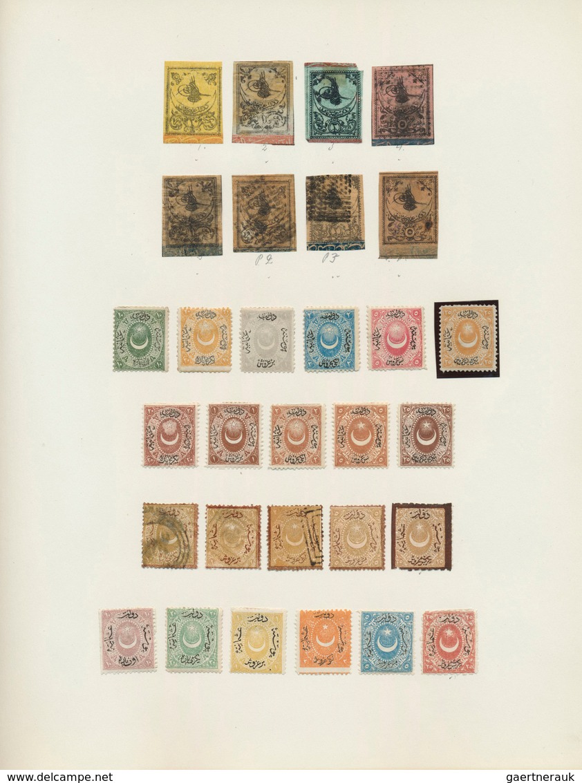 28354 Türkei: 1863-1930, Nearly Complete Mostly Mint Collection Starting 1863 Tughra First Issues 20 Para - Lettres & Documents