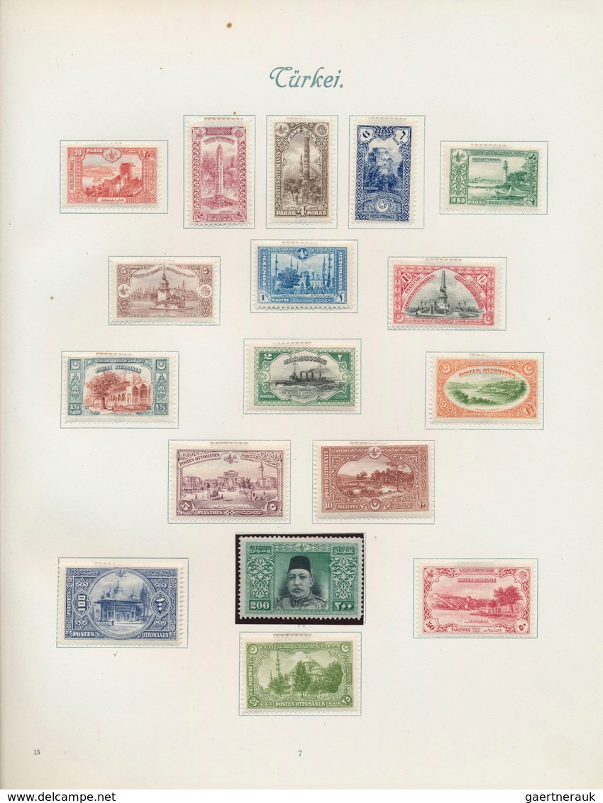 28354 Türkei: 1863-1930, Nearly Complete Mostly Mint Collection Starting 1863 Tughra First Issues 20 Para - Lettres & Documents