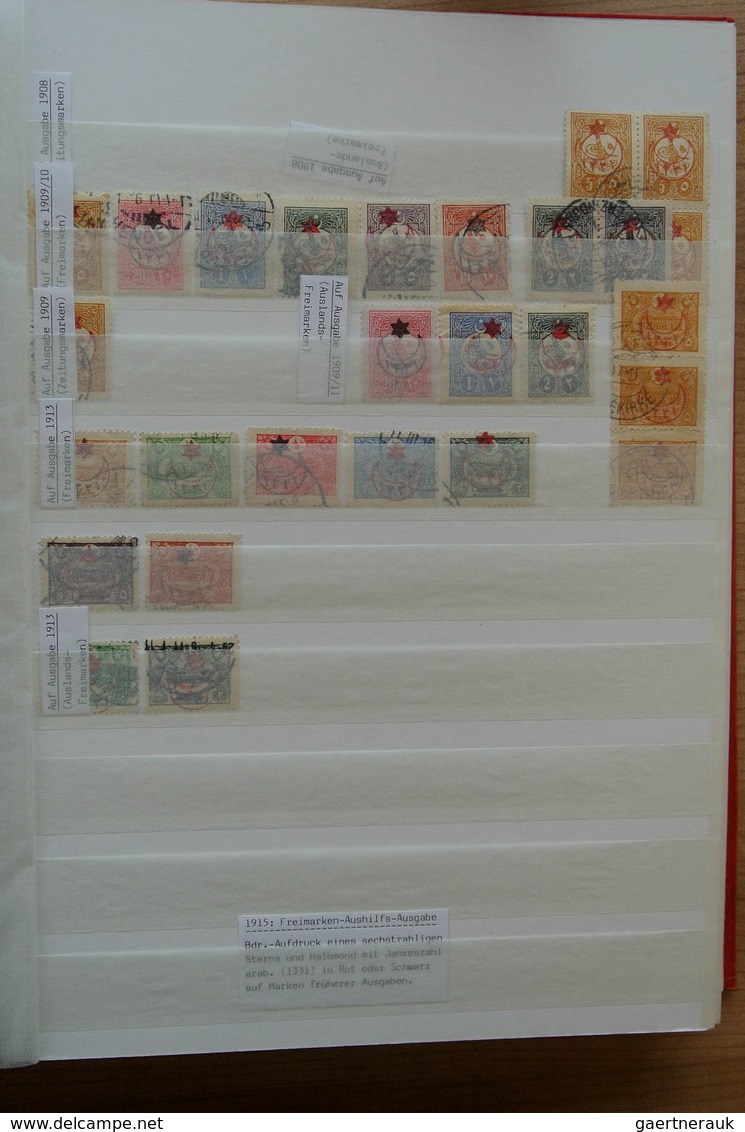 28361 Türkei: 1865-1980. Nicely Filed, MNH, Mint Hinged And Used Collection Turkey 1865-1980 In 2 Stockboo - Briefe U. Dokumente