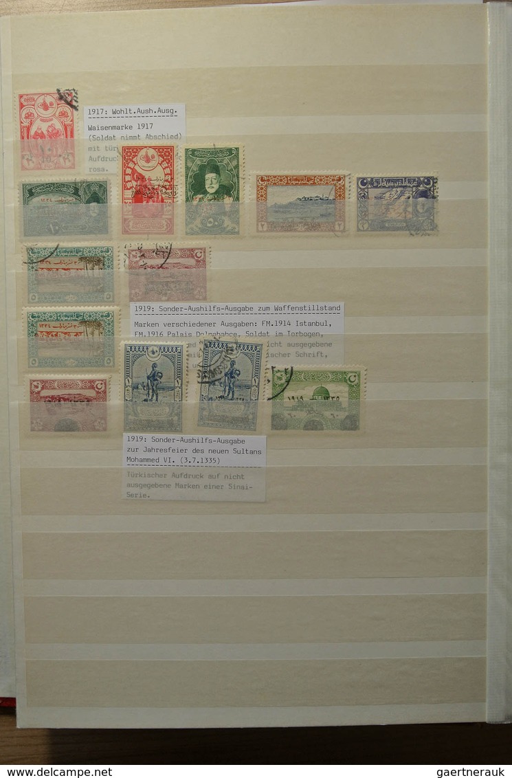 28361 Türkei: 1865-1980. Nicely filed, MNH, mint hinged and used collection Turkey 1865-1980 in 2 stockboo