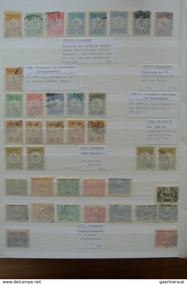 28361 Türkei: 1865-1980. Nicely filed, MNH, mint hinged and used collection Turkey 1865-1980 in 2 stockboo