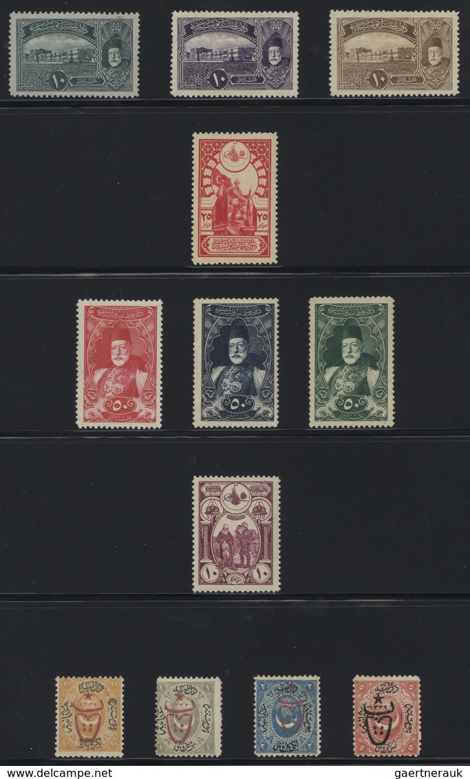 28363 Türkei: 1865/1919 Und 1937/93, Sehr Schöne Ungebrauchte, Ab 1917 Meist Postfrische Sammlung Mit Viel - Lettres & Documents