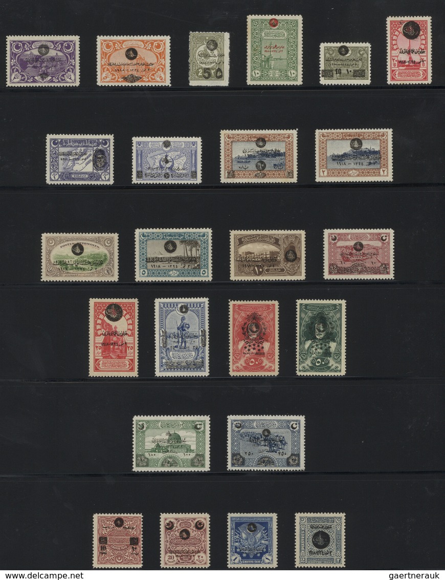 28363 Türkei: 1865/1919 Und 1937/93, Sehr Schöne Ungebrauchte, Ab 1917 Meist Postfrische Sammlung Mit Viel - Lettres & Documents