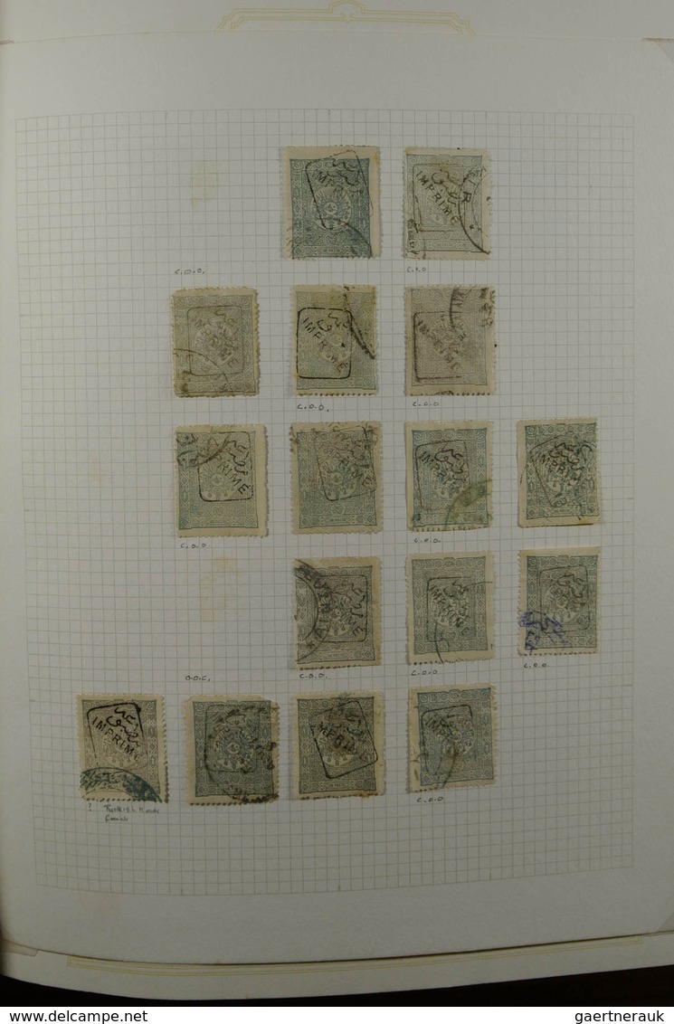 28371 Türkei: 1891-1893. Album with an extensive collection ImprimÃ© overprints of Turkey 1891-1893.