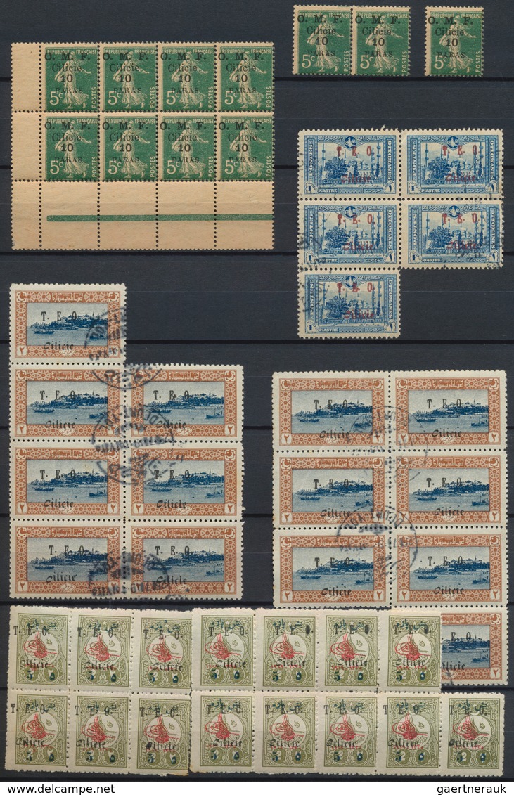 28391 Türkei - Cilicien: 1919/1920, Mint And Used (c.t.o.) Lot Of Apprx. 230 Stamps. - 1920-21 Anatolie