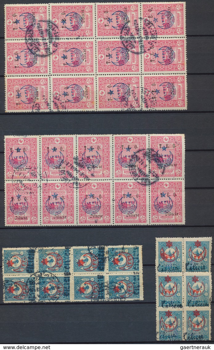 28391 Türkei - Cilicien: 1919/1920, Mint And Used (c.t.o.) Lot Of Apprx. 230 Stamps. - 1920-21 Anatolie