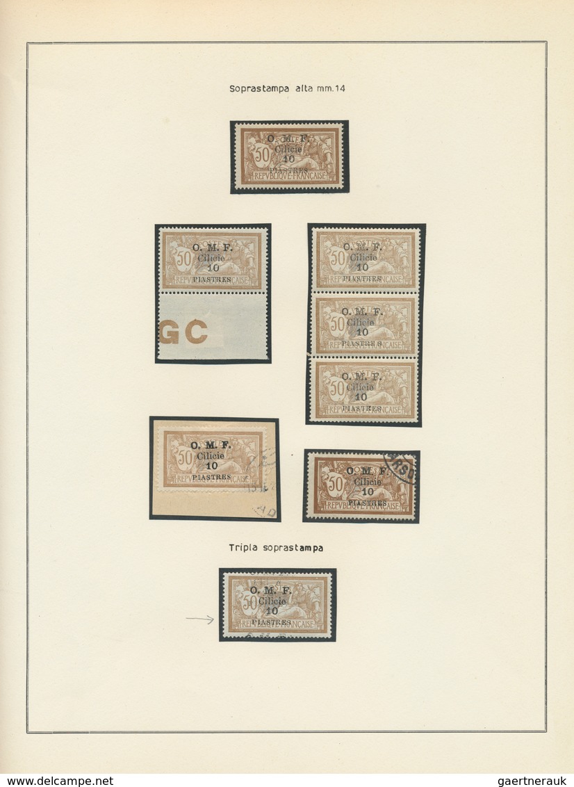 28392 Türkei - Cilicien: 1920, Deeply Specialised Collection Of Apprx. 550 Stamps (overprints On Turkey Ci - 1920-21 Anatolie