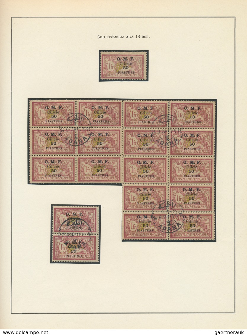 28392 Türkei - Cilicien: 1920, Deeply Specialised Collection Of Apprx. 550 Stamps (overprints On Turkey Ci - 1920-21 Anatolie