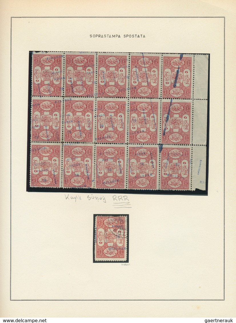 28392 Türkei - Cilicien: 1920, deeply specialised collection of apprx. 550 stamps (overprints on Turkey ci