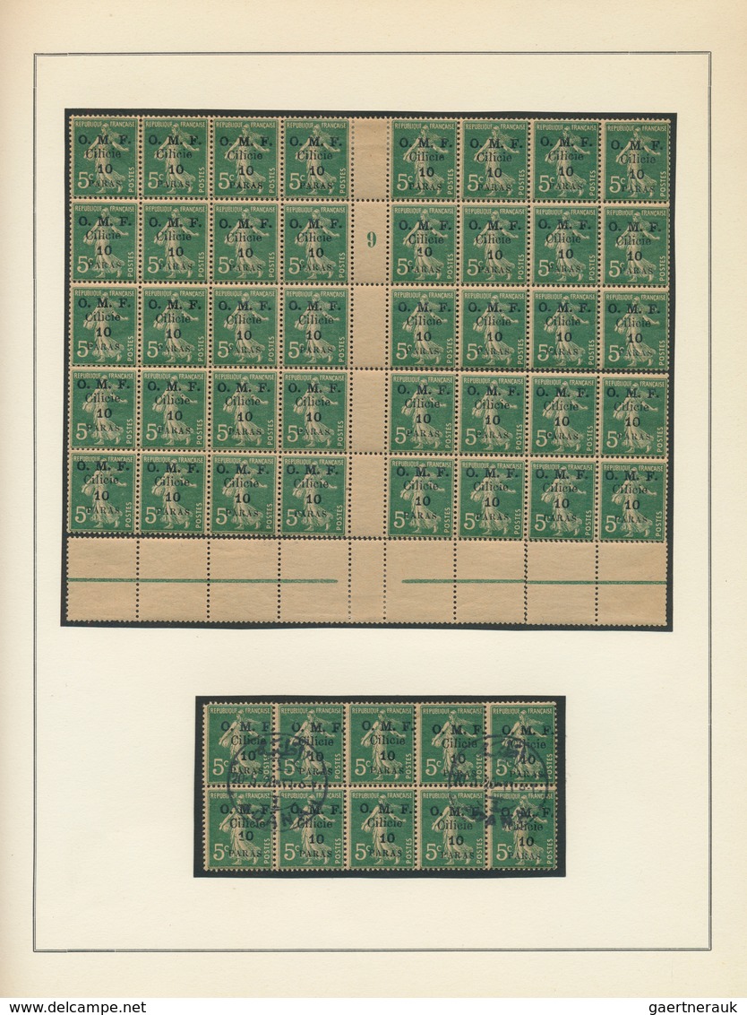 28392 Türkei - Cilicien: 1920, deeply specialised collection of apprx. 550 stamps (overprints on Turkey ci