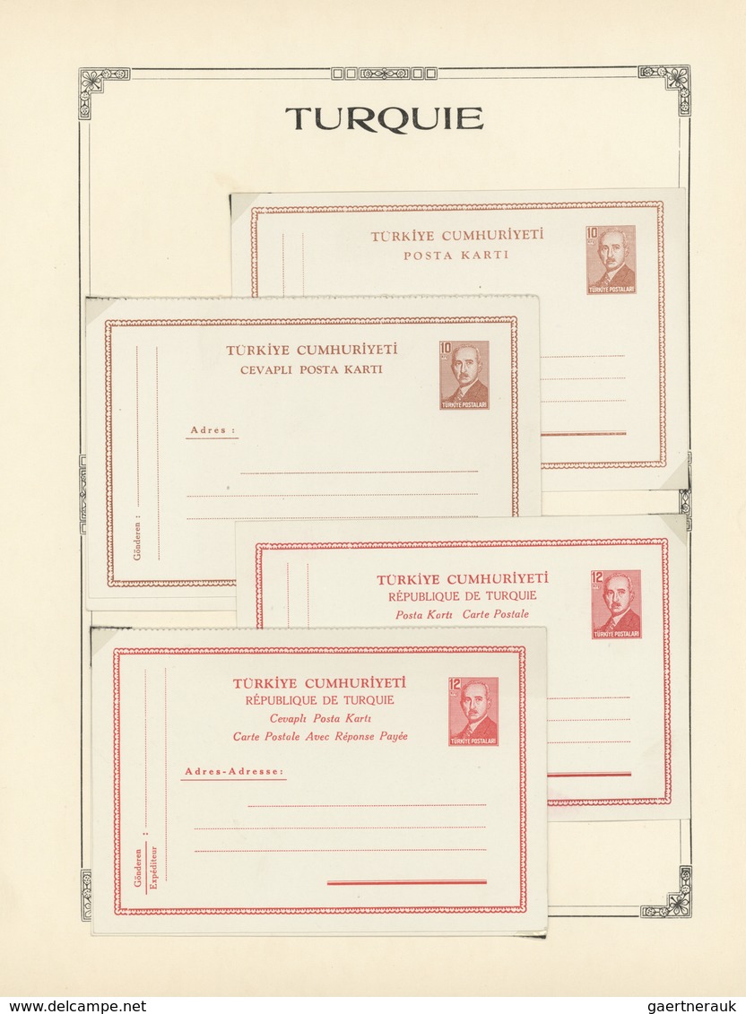 28393 Türkei - Ganzsachen: 1869/1949, Umfangreiche, Meist Ungebrauchte Sammlung Mit Fast 140 Umschlägen, K - Entiers Postaux