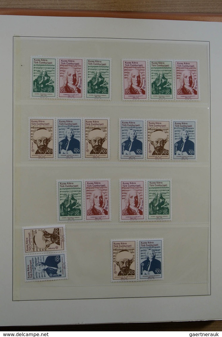 28401 Türkisch Zypern: 1975-1995. Double (MNH AND used) collection Turkish Cyprus 1975-1995 in luxe Lindne