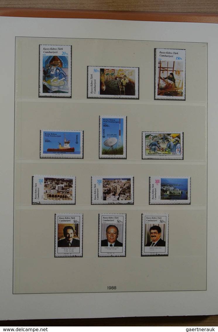 28401 Türkisch Zypern: 1975-1995. Double (MNH AND used) collection Turkish Cyprus 1975-1995 in luxe Lindne