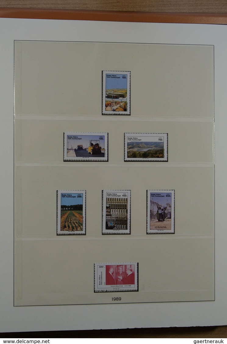 28401 Türkisch Zypern: 1975-1995. Double (MNH AND used) collection Turkish Cyprus 1975-1995 in luxe Lindne