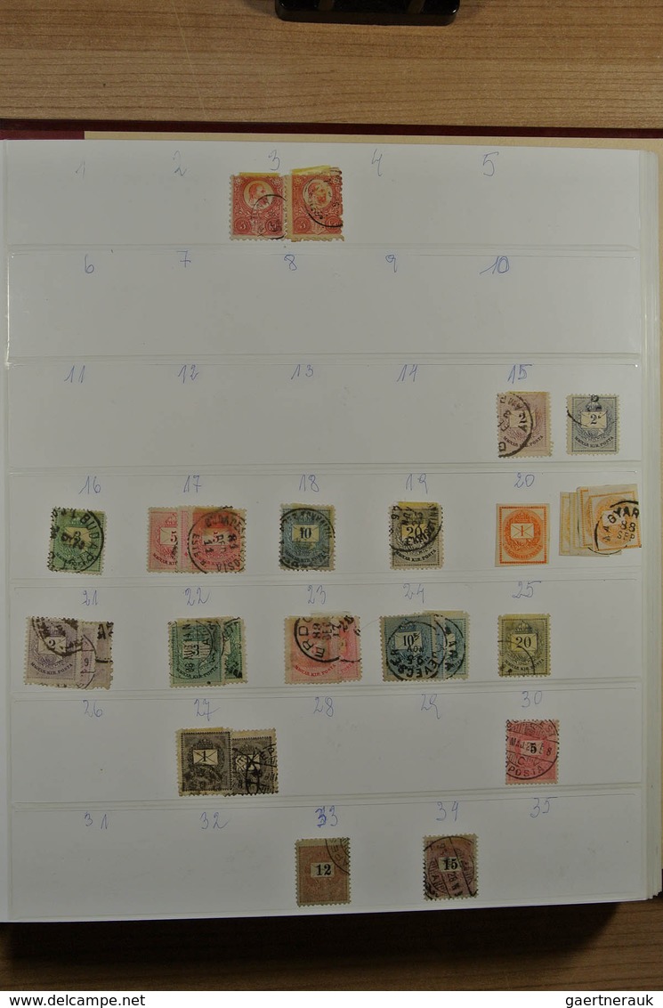 28429 Ungarn: 1871-1992. Messy, But Reasonably Filled, MNH, Mint Hinged And Used Collection Hungary 1871-1 - Lettres & Documents