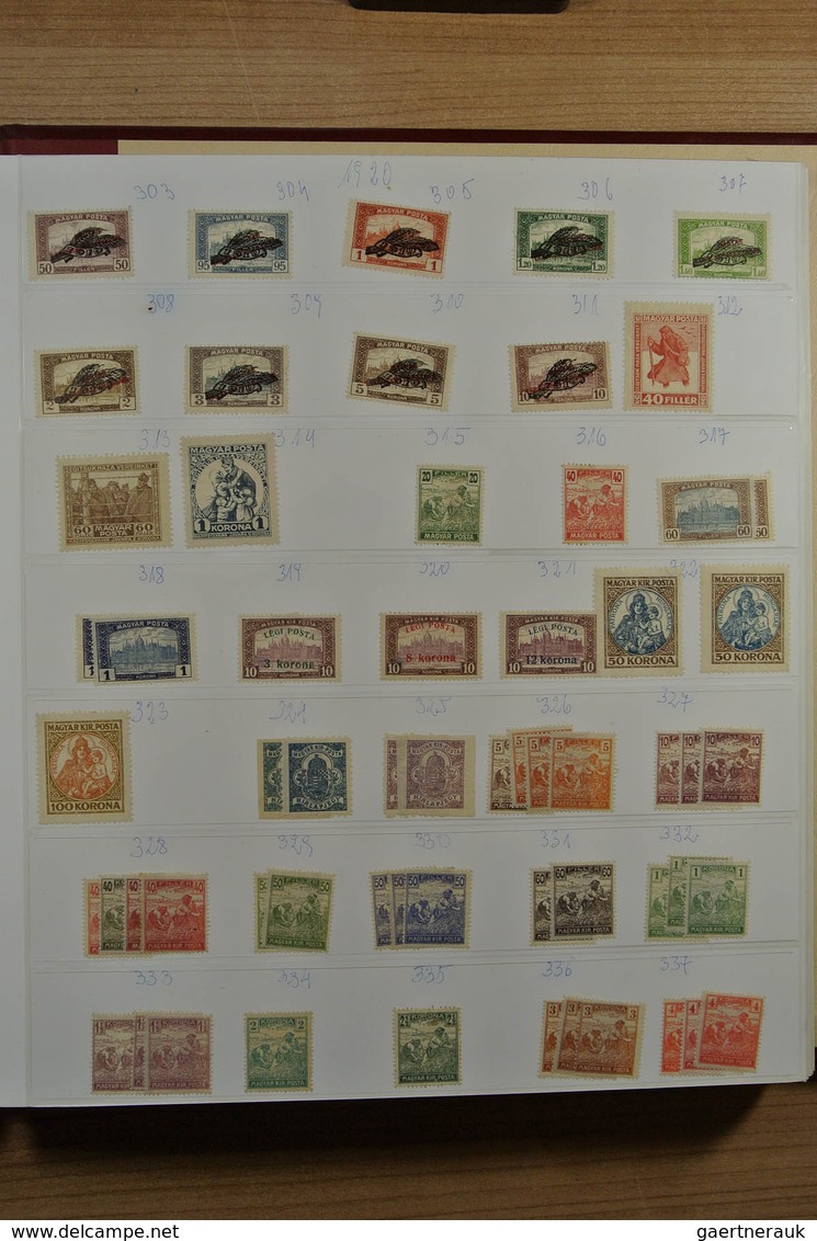 28429 Ungarn: 1871-1992. Messy, But Reasonably Filled, MNH, Mint Hinged And Used Collection Hungary 1871-1 - Lettres & Documents