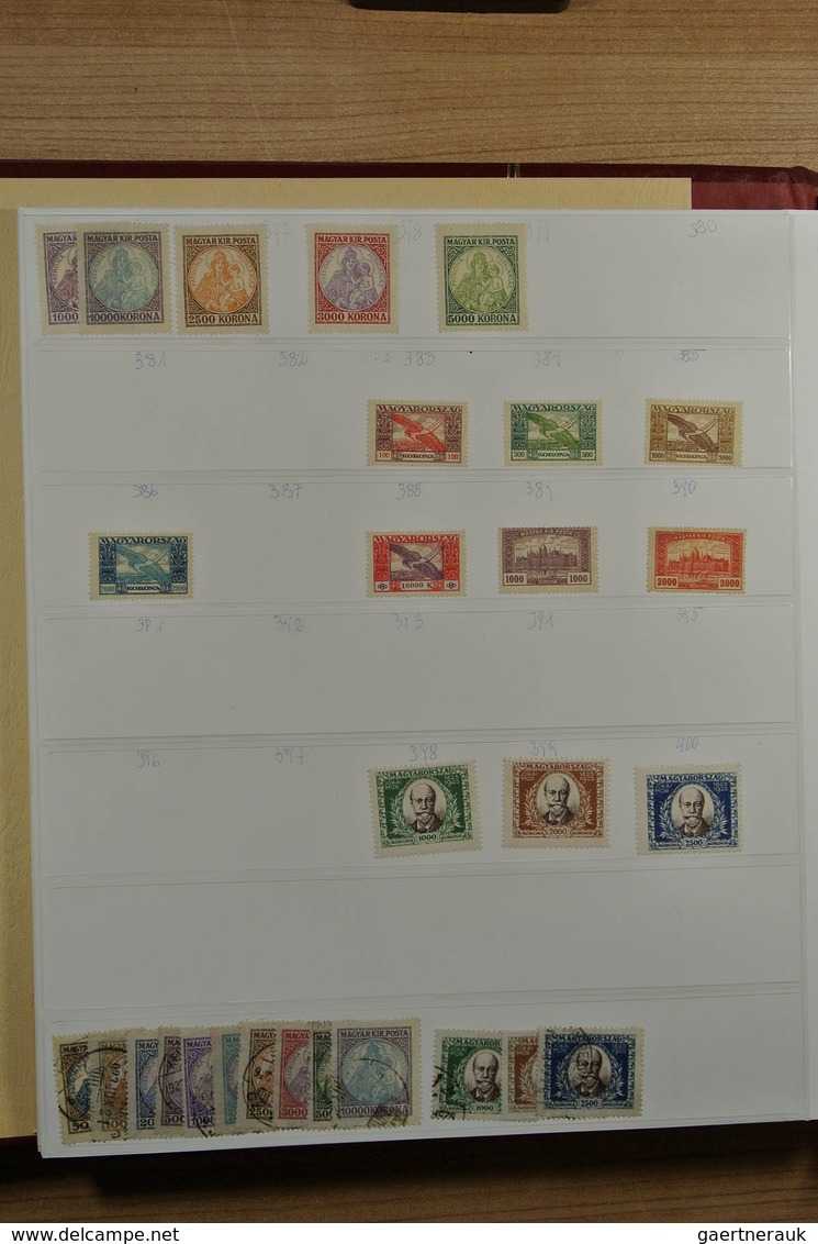 28429 Ungarn: 1871-1992. Messy, but reasonably filled, MNH, mint hinged and used collection Hungary 1871-1