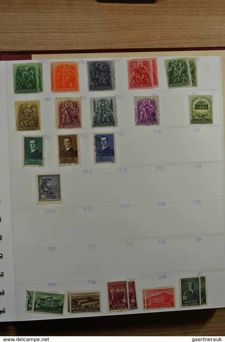 28429 Ungarn: 1871-1992. Messy, but reasonably filled, MNH, mint hinged and used collection Hungary 1871-1