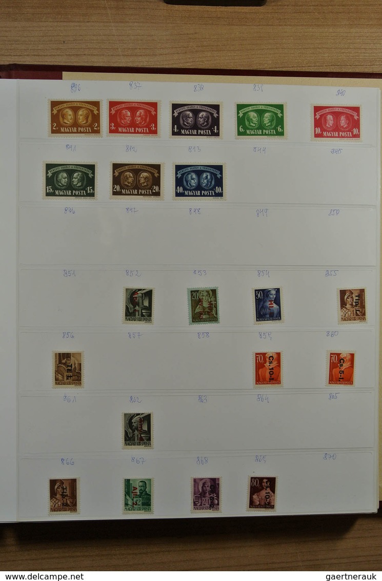 28429 Ungarn: 1871-1992. Messy, but reasonably filled, MNH, mint hinged and used collection Hungary 1871-1