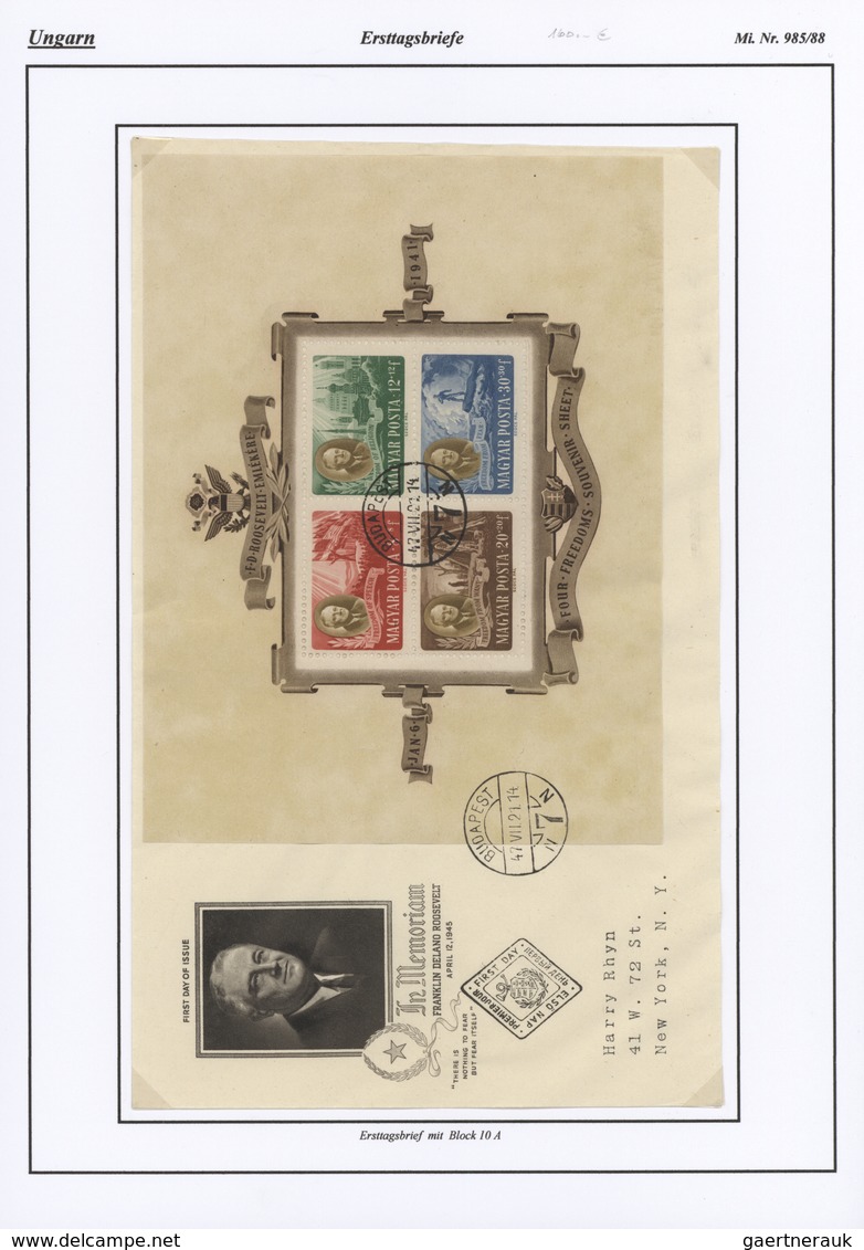 28430 Ungarn: 1871/1990, Most Comprehensive And All-embracing TOP Collection In 22 Volumes (five With Used - Lettres & Documents