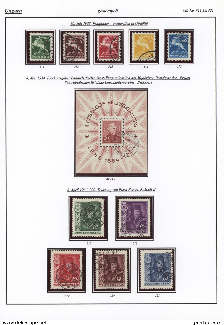 28430 Ungarn: 1871/1990, most comprehensive and all-embracing TOP collection in 22 volumes (five with used