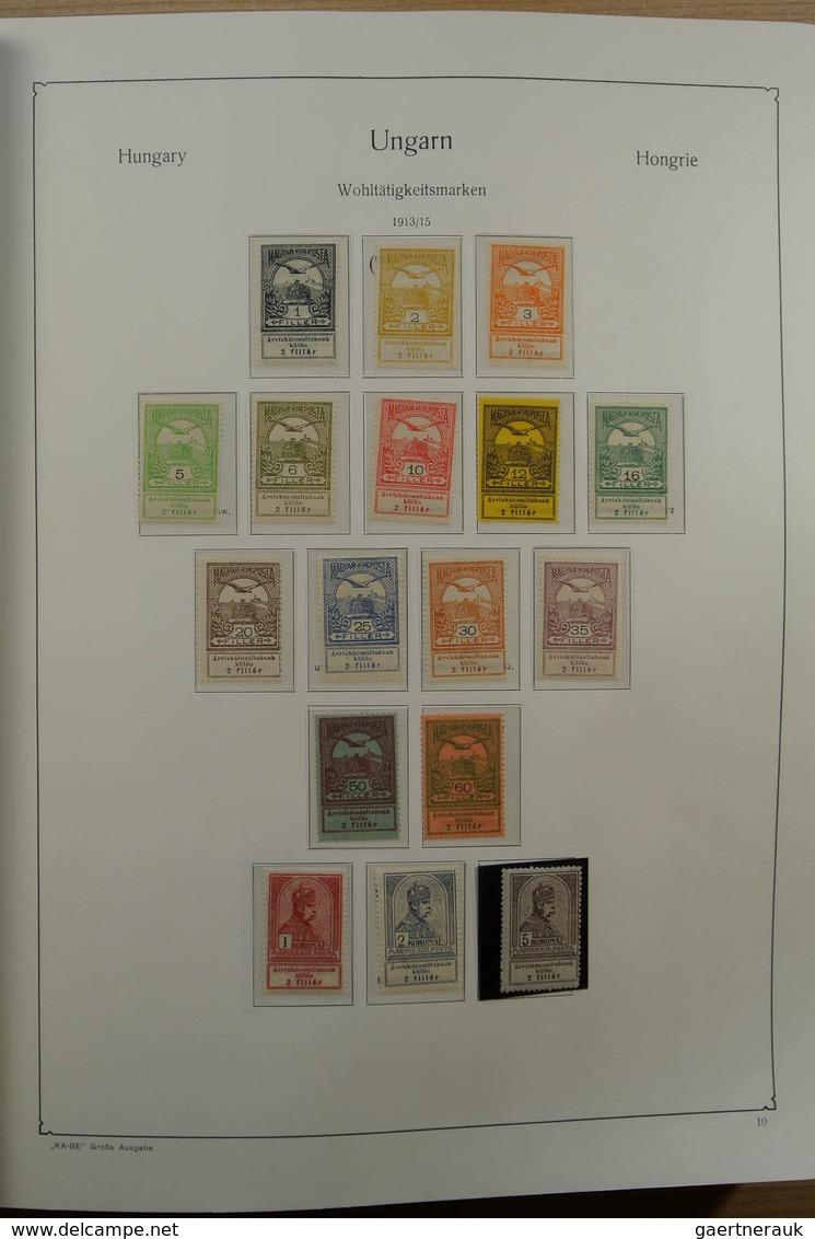 28432 Ungarn: 1871-1983. Very Well Filled, MNH, Mint Hinged And Used Collection Hungary 1841-1983 In 3 Kab - Lettres & Documents
