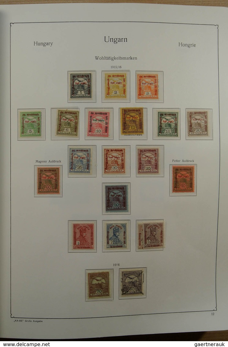 28432 Ungarn: 1871-1983. Very well filled, MNH, mint hinged and used collection Hungary 1841-1983 in 3 Kab