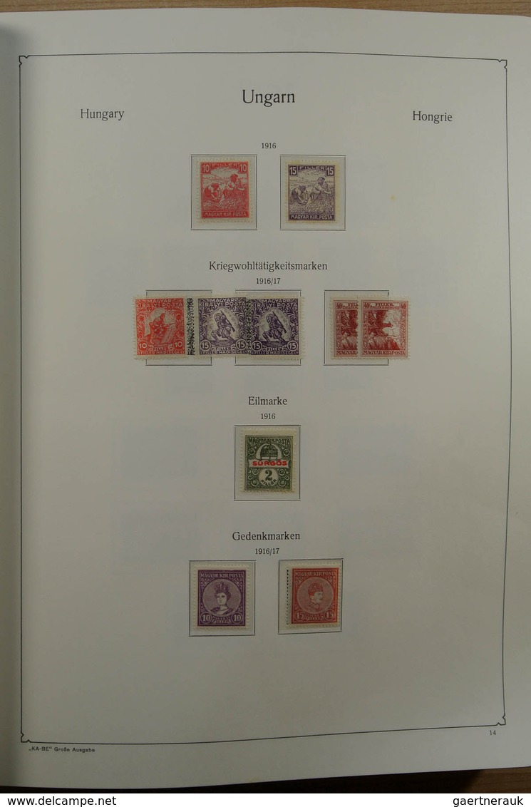 28432 Ungarn: 1871-1983. Very well filled, MNH, mint hinged and used collection Hungary 1841-1983 in 3 Kab