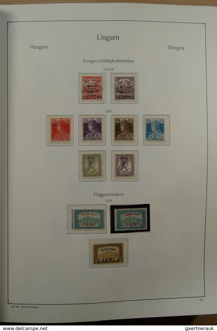 28432 Ungarn: 1871-1983. Very well filled, MNH, mint hinged and used collection Hungary 1841-1983 in 3 Kab