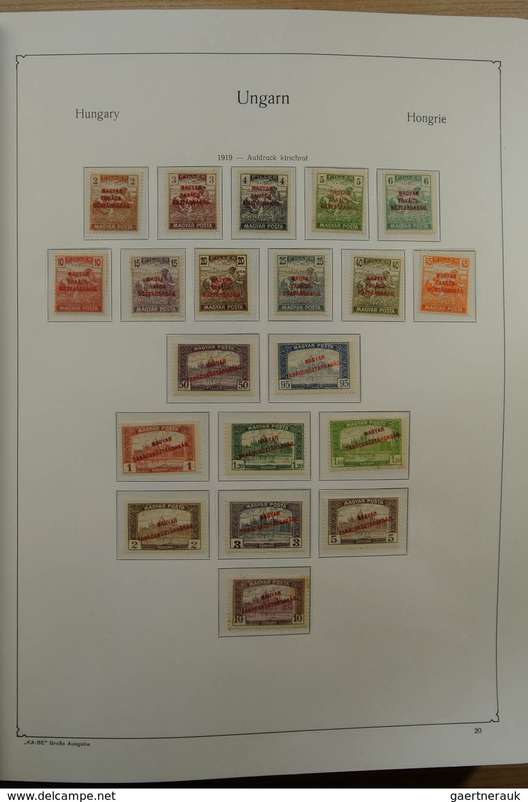 28432 Ungarn: 1871-1983. Very well filled, MNH, mint hinged and used collection Hungary 1841-1983 in 3 Kab