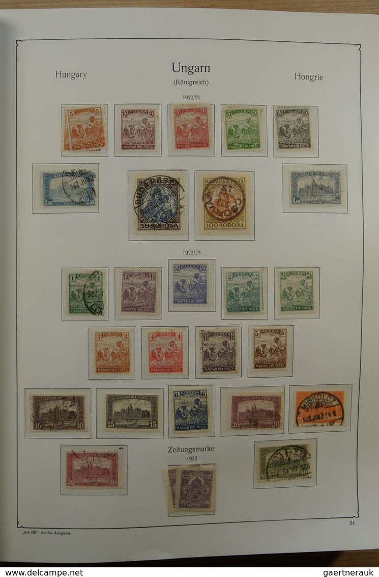 28432 Ungarn: 1871-1983. Very well filled, MNH, mint hinged and used collection Hungary 1841-1983 in 3 Kab